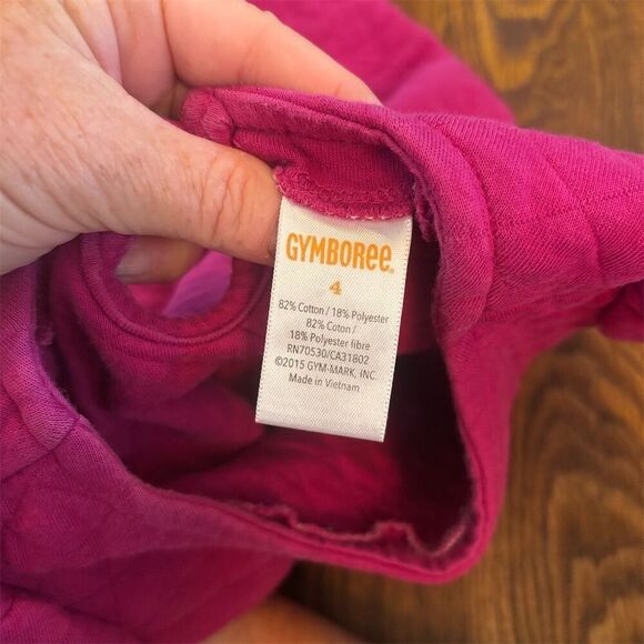 Gymboree Girls Purple Quilted Skater Dress Size 4 Short Sleeve Casual - Picture 4 of 4